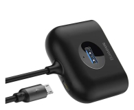 Baseus Squareround 4in1 HUB USB3.0 - 4xUSB 1m Black - 1348152 - zdjęcie 3